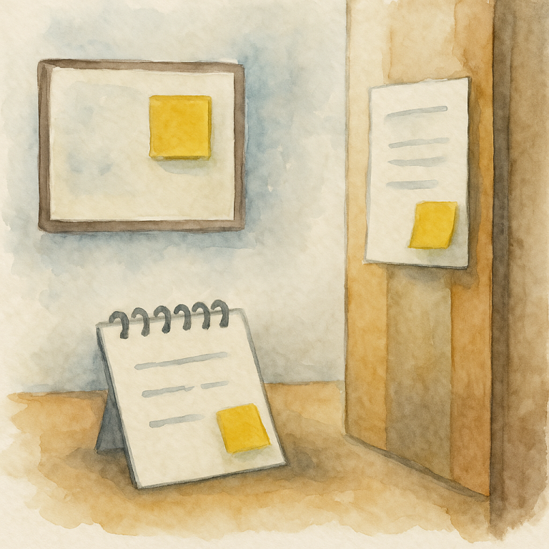 How to Stick to Habits with Physical Reminders